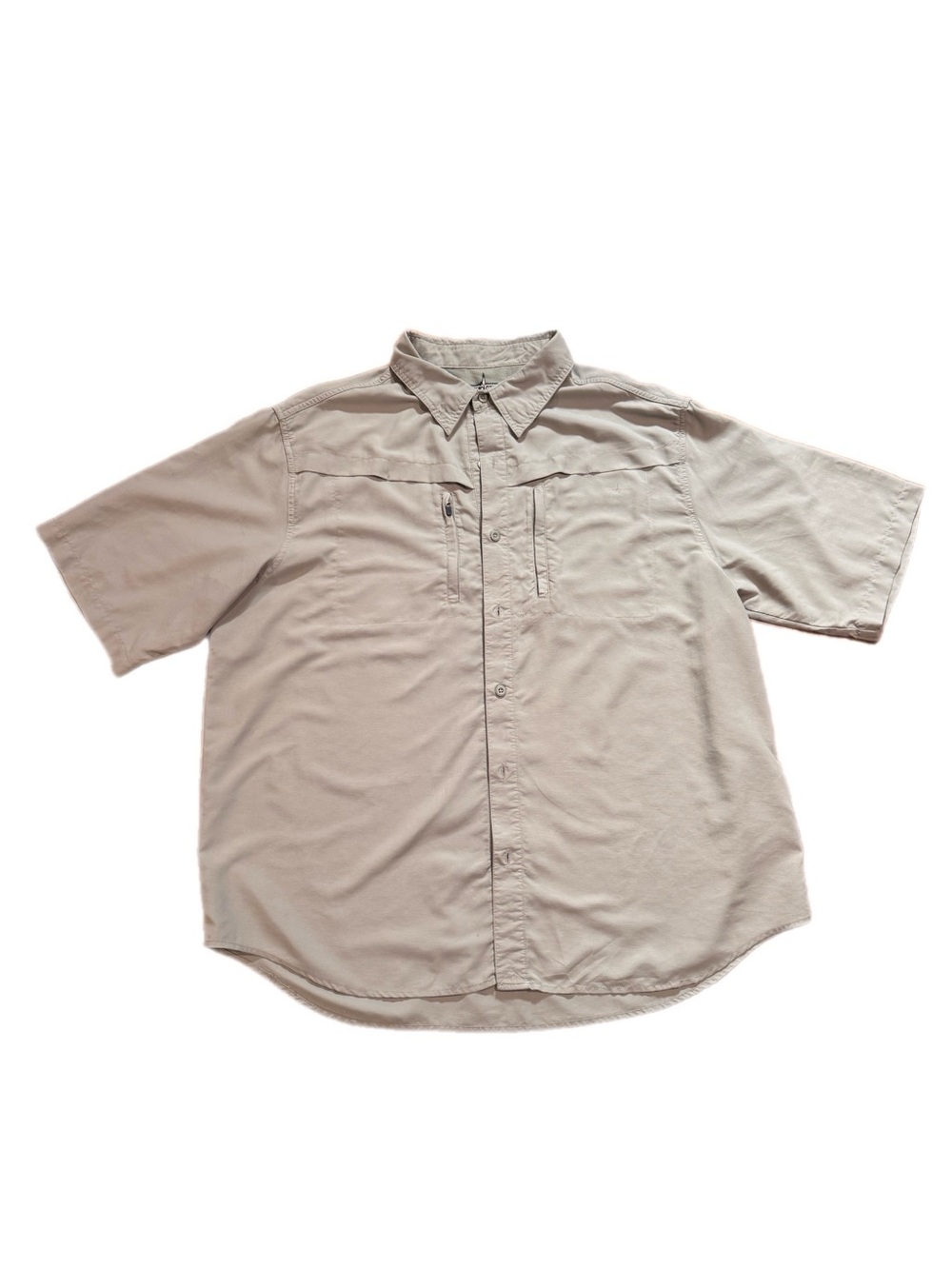 Habit Men's Short-Sleeve Vented Button-Down Fishing Shirt Size XL